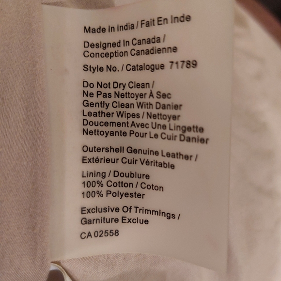 Danier leather jacket - Picture 9 of 9